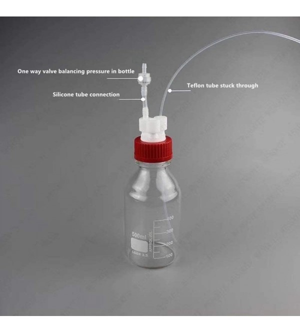 Gl45 multi hole cap screw cap liquid chromatography waste liquid cap reagent bottle fluid output cap (3 holes / 4mm)