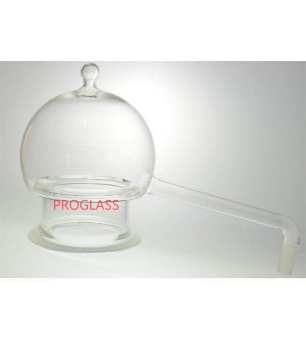 Flange Alembic Distillation flask,2L,150mm OD Flange,24/40,Joint, bent end 