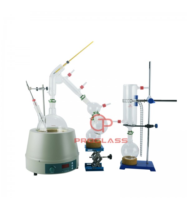 Short Path  2L Distillation Kit With Display Magnetic Heating Mantle